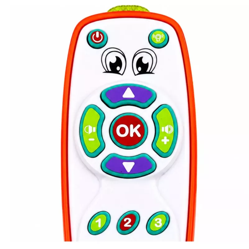 LEAN TOYS Mando a distancia interactivo educativo para niños pequeños con luz y sonido ajustables