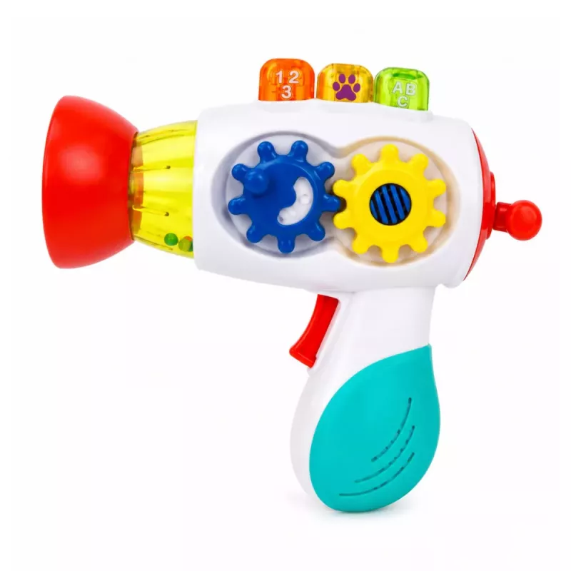 LEAN TOYS Secador de bebé interactivo con luces, sonidos, engranajes y bolas