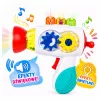 LEAN TOYS Secador de bebé interactivo con luces, sonidos, engranajes y bolas