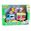 LEAN TOYS Coche heladería con figura de chica motorizada postres set de bloques de construcción