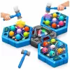LEAN TOYS Juego arcade Whack-A-Mole criaturas para 3 jugadores, 3 modos, martillos luminosos