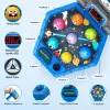 LEAN TOYS Juego arcade Whack-A-Mole criaturas para 3 jugadores, 3 modos, martillos luminosos