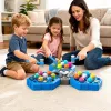 LEAN TOYS Juego arcade Whack-A-Mole criaturas para 3 jugadores, 3 modos, martillos luminosos