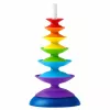 LEAN TOYS Torre sensorial giratoria puzzle educativo para niños pequeños multicolor