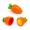 LEAN TOYS Clasificador educativo de zanahorias formas y colores 12 piezas