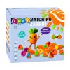 LEAN TOYS Clasificador educativo de zanahorias formas y colores 12 piezas