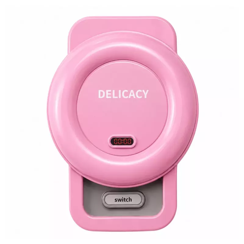 LEAN TOYS Máquina de gofres para niños - gofres con luces de colores cambiantes y sonidos - rosa