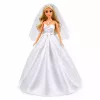 LEAN TOYS Muñeca Anlily novia con vestido de novia blanco con set de accesorios de encaje