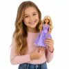 LEAN TOYS Muñeca Anlily fashion con vestido lila con corazones y set de accesorios de bolso