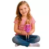 LEAN TOYS Muñeca Anlily fashion con vestido rosa, perro blanco, bolso, gafas set