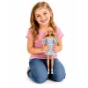 LEAN TOYS Muñeca Anlily fashion con vestido azul floral, bolso y set de accesorios