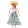 LEAN TOYS Muñeca Anlily fashion con falda y sombrero bolso vaso set de accesorios