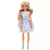 LEAN TOYS Muñeca Anlily con perro, vestido de flores, bolso, snacks, set de accesorios