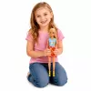 LEAN TOYS Muñeca Anlily con conejo blanco y zanahorias soporte de zanahorias set