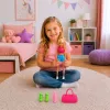 LEAN TOYS Muñeca Anlily con conjunto deportivo con mancuernas, botella de agua, bolso, set de accesorios