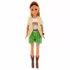 LEAN TOYS Muñeca Anlily viajera con perro y set de accesorios de mochila