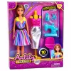 LEAN TOYS Anlily diseñadora de ropa modista máquina de coser maniquí muñeca set