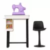 LEAN TOYS Muñeca Anlily diseñadora de moda vestidos máquina de coser muebles maniquí