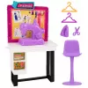 LEAN TOYS Muñeca Anlily modista diseñadora de moda máquina de coser muebles accesorios