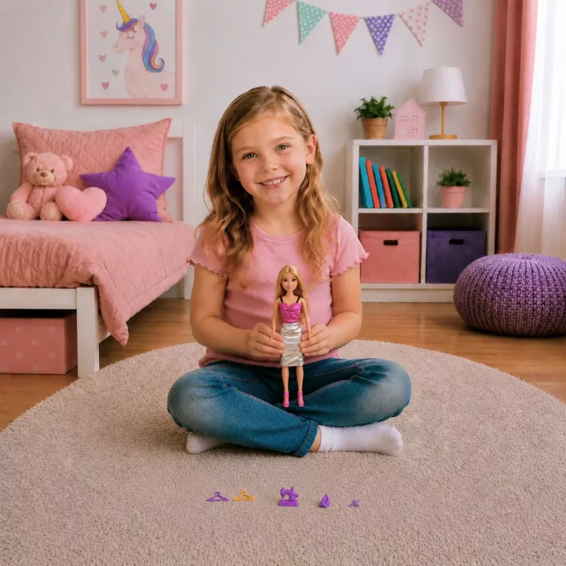 LEAN TOYS Anlily set de accesorios de máquina de coser diseñadora de muñecas vestibles
