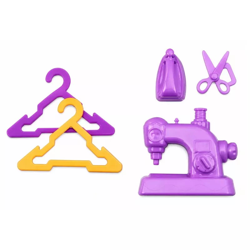 LEAN TOYS Anlily set de accesorios de máquina de coser diseñadora de muñecas vestibles