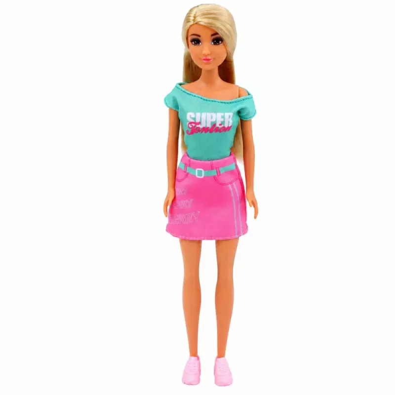 LEAN TOYS Muñeca Anlily con mascota perro accesorios set de cama