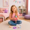 LEAN TOYS Muñeca Anlily con mascota perro accesorios set de cama
