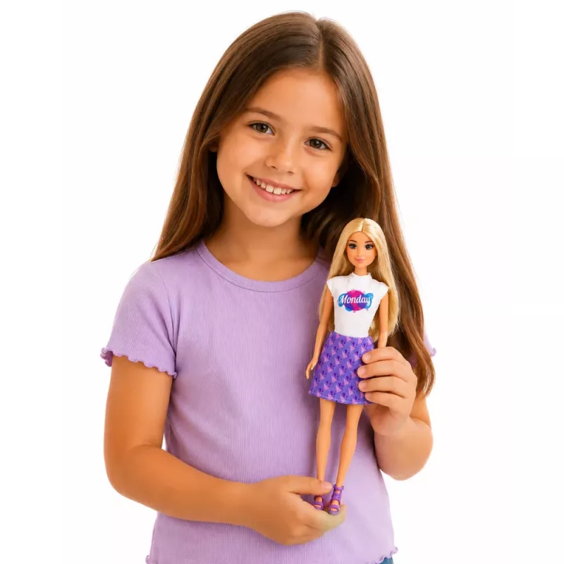LEAN TOYS Muñeca Anlily con gatito rascador accesorios para gatos cuencos juguete set