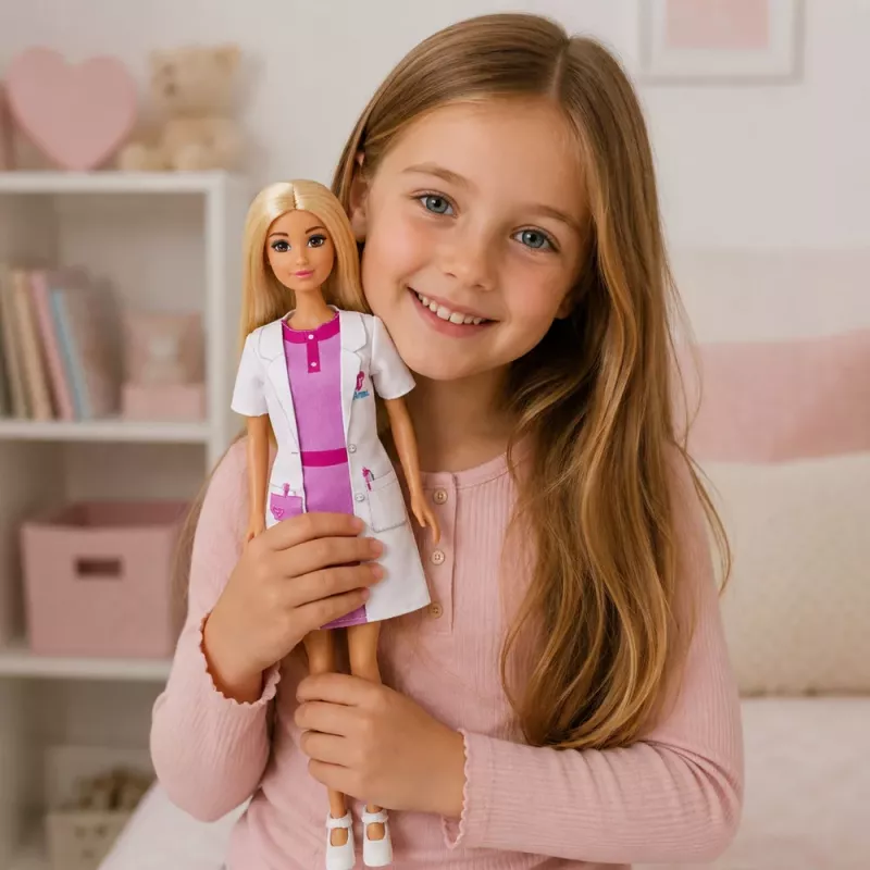 LEAN TOYS Muñeca Anlily médico camilla accesorios médicos hospital set