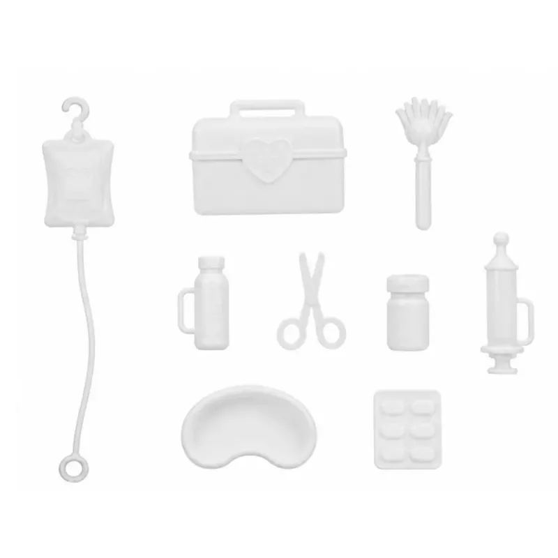 LEAN TOYS Muñeca Anlily médico camilla accesorios médicos hospital set