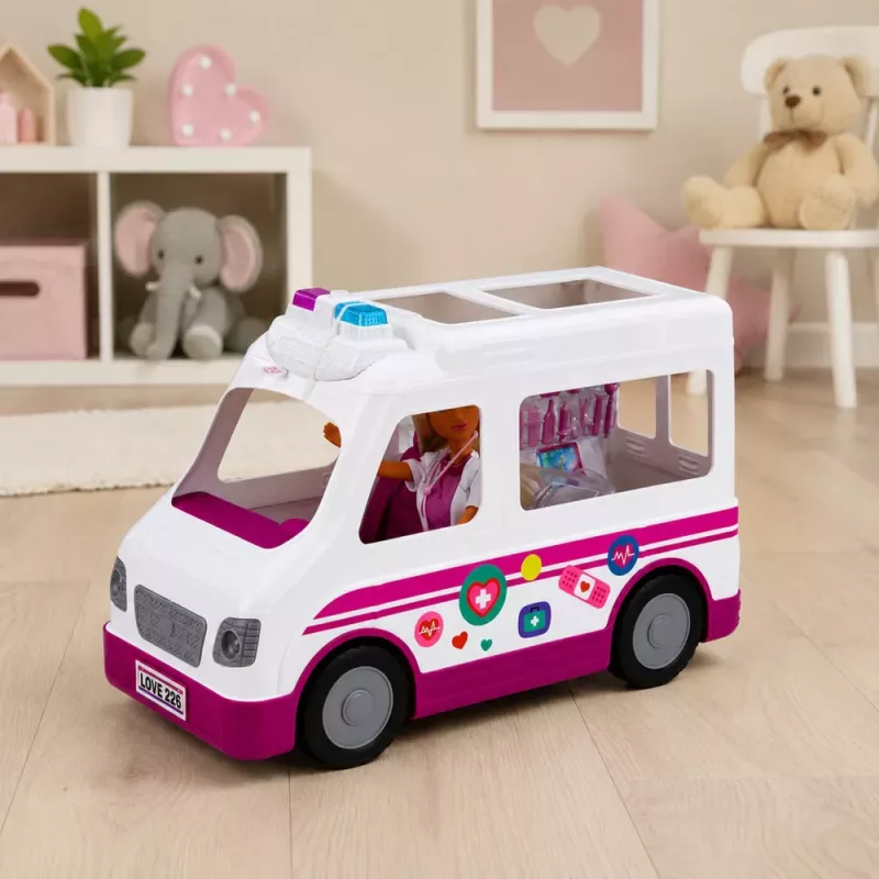 LEAN TOYS Muñeca Anlily médico enfermera ambulancia accesorios médicos