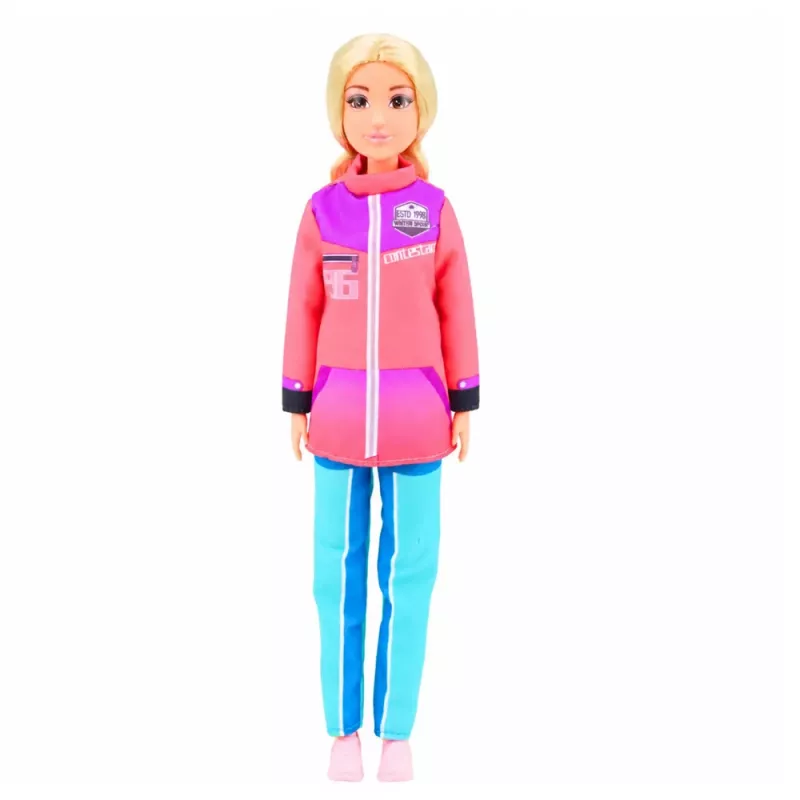 LEAN TOYS Muñeca Anlily set de deportes de invierno esquí snowboard moto de nieve ropa