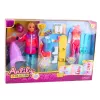 LEAN TOYS Muñeca Anlily set de deportes de invierno esquí snowboard moto de nieve ropa