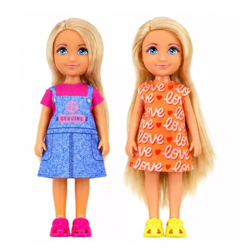 LEAN TOYS Set de muñecas Anlily familia niños picnic accesorios comida