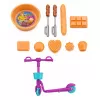 LEAN TOYS Set de muñecas Anlily familia niños picnic accesorios comida