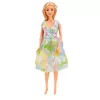 LEAN TOYS Muñeca Bella con vestido colorido con set de descapotable rosa