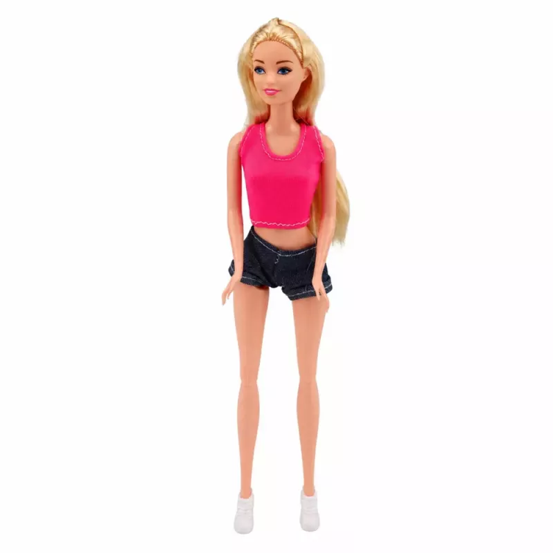 LEAN TOYS Muñeca viajera con caravana y accesorios de kayak, efectos de luz y sonido, set