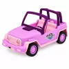 LEAN TOYS Vehículo todoterreno con caravana sonidos rosa set de viaje