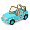 LEAN TOYS Todoterreno con caravana sonidos azul set turista