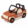 LEAN TOYS Todoterreno con caravana sonidos verde y marrón set turista