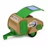LEAN TOYS Todoterreno con caravana sonidos verde y marrón set turista