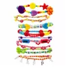 LEAN TOYS Set de creación de joyas en maletín - 1000 piezas cuentas, colgantes, letras
