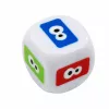 LEAN TOYS Juego de habilidad torre de bloques con dado de ojos multicolor 30 uds.