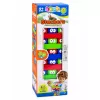 LEAN TOYS Juego de habilidad torre de bloques con dado de ojos multicolor 30 uds.