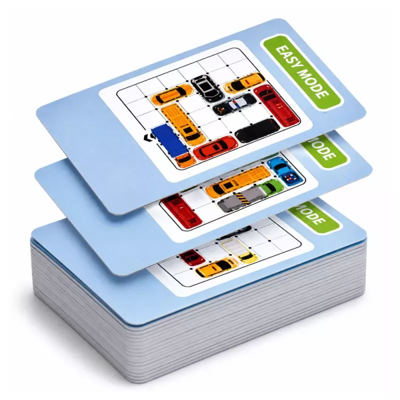 LEAN TOYS Juego de puzle magnético coches magnéticos 15 vehículos 60 tarjetas tablero