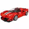 LEAN TOYS Bloques de construcción coche deportivo coche de carreras vitrina rojo 364 piezas