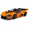LEAN TOYS Bloques de construcción coche deportivo naranja vitrina 423 uds.