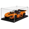 LEAN TOYS Bloques de construcción coche deportivo naranja vitrina 423 uds.