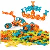 LEAN TOYS Bloques de construcción creativos interconectados flexibles de colores 138 uds.