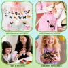 LEAN TOYS Set creativo de peluches para coser de fieltro animales del bosque DIY 6 uds.